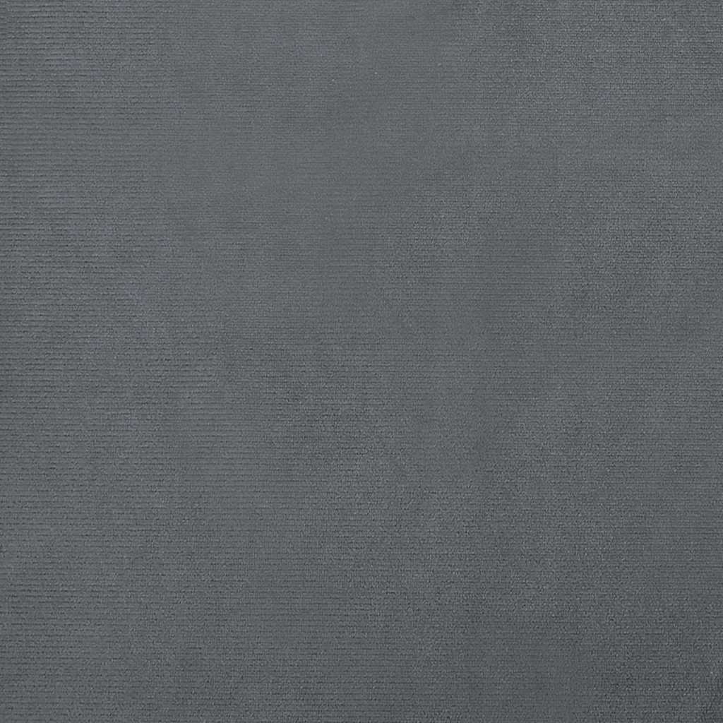 sötétszürke bársony kutyaágy 70 x 45 x 33 cm