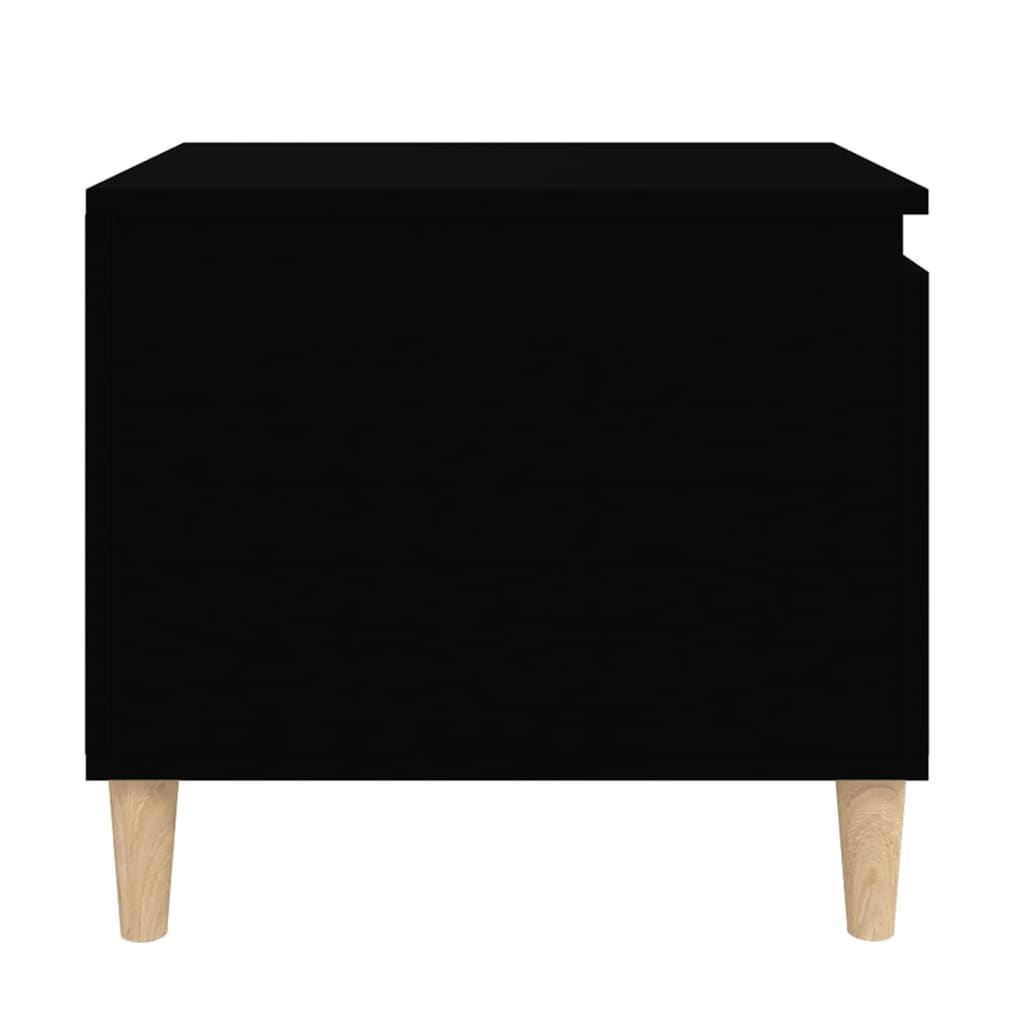 fekete szerelt fa dohányzóasztal 100 x 50 x 45 cm