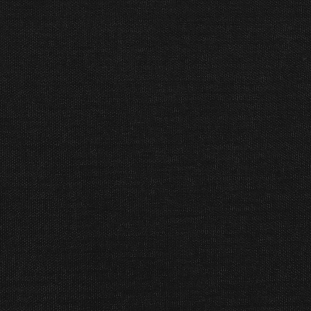 fekete szövet fejtámla szárnyakkal 103x16x78/88 cm
