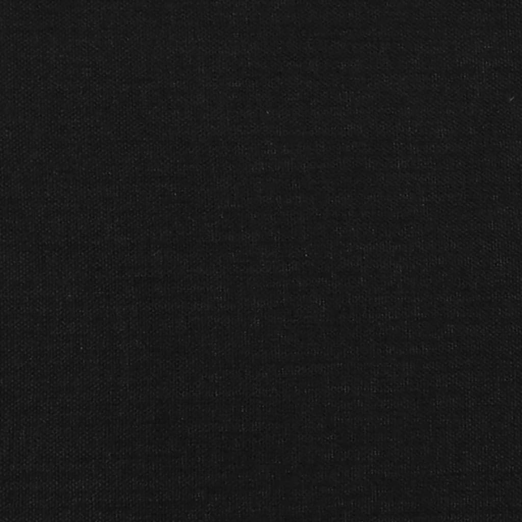 fekete szövet fejtámla szárnyakkal 93x16x78/88 cm