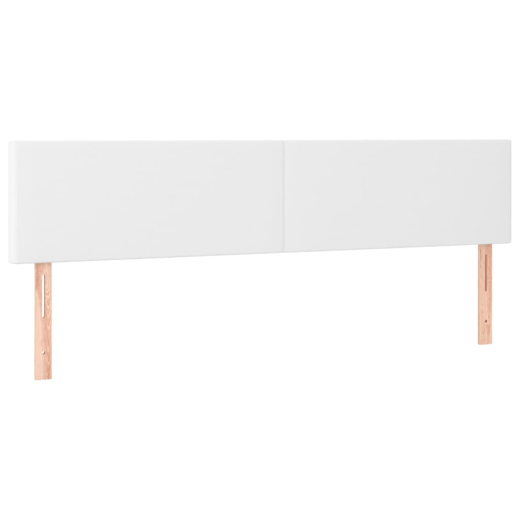 fehér műbőr LED-es fejtámla 200 x 5 x 78/88 cm