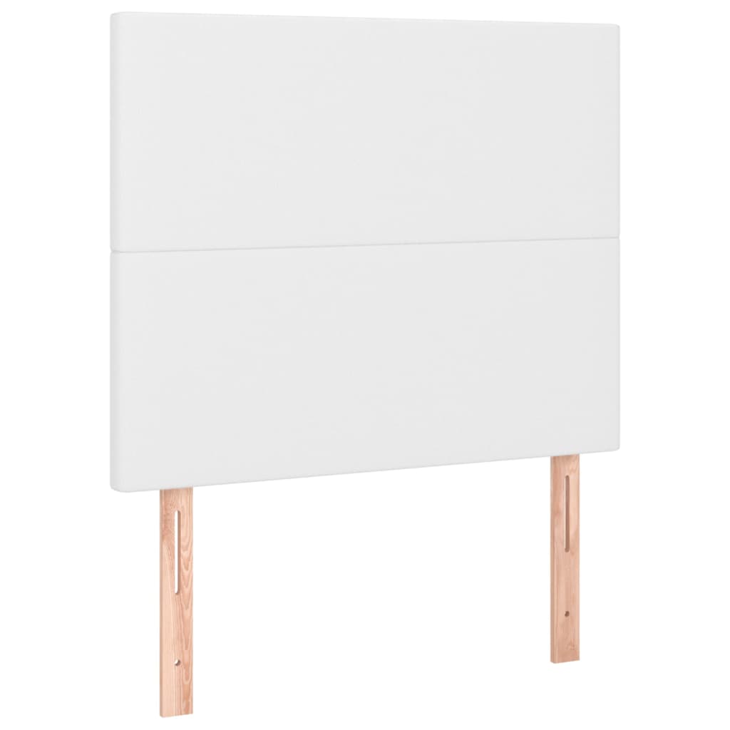 fehér műbőr LED-es fejtámla 100x5x118/128 cm