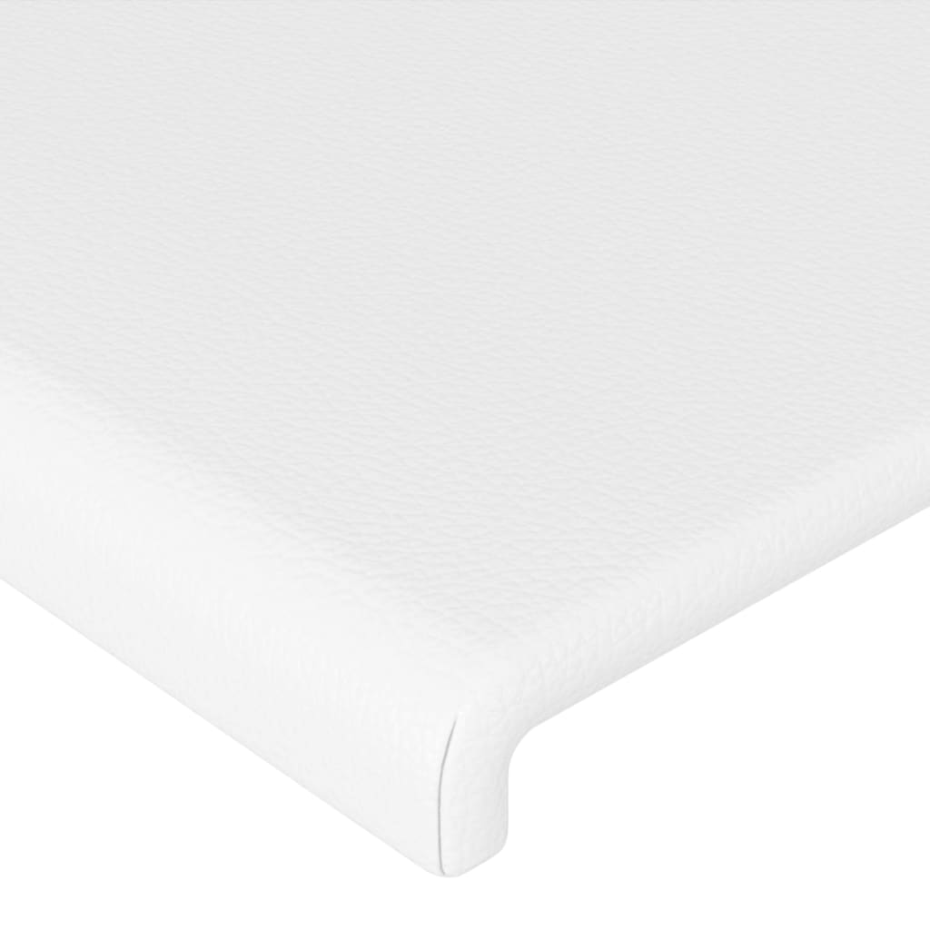 fehér műbőr LED-es fejtámla 100x5x118/128 cm