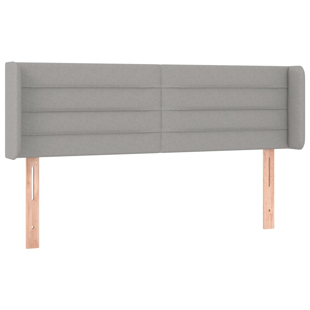 világosszürke szövet LED-es fejtámla 147 x 16 x 78/88 cm