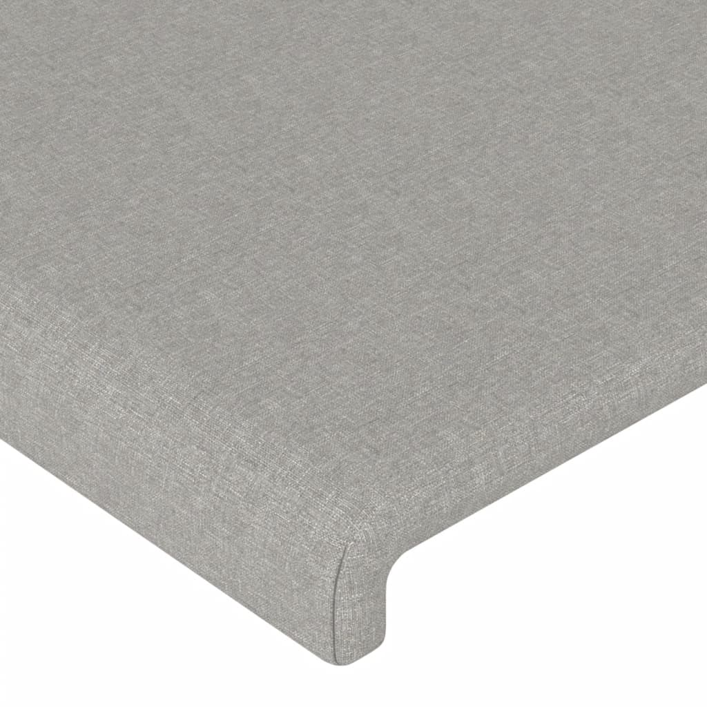 világosszürke szövet LED-es fejtámla 103x16x118/128 cm
