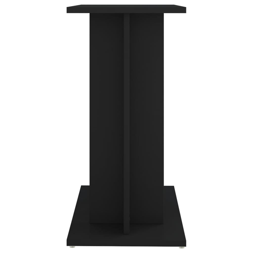 fekete szerelt fa akváriumi állvány 60x30x60 cm
