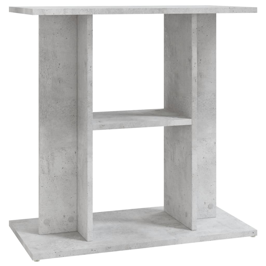 betonszürke akváriumállvány 60 x 30 x 60 cm rétegelt fából