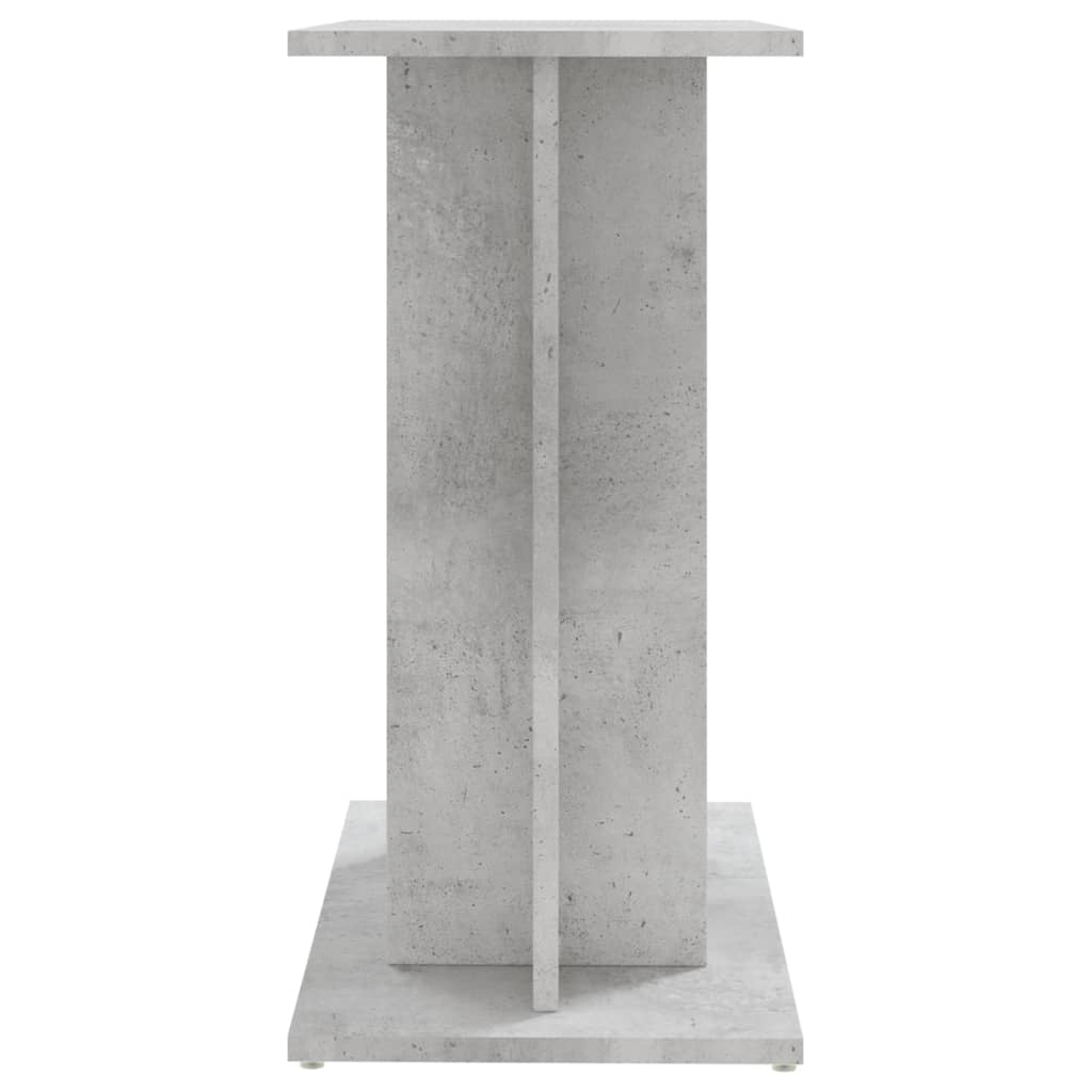 betonszürke akváriumállvány 60 x 30 x 60 cm rétegelt fából