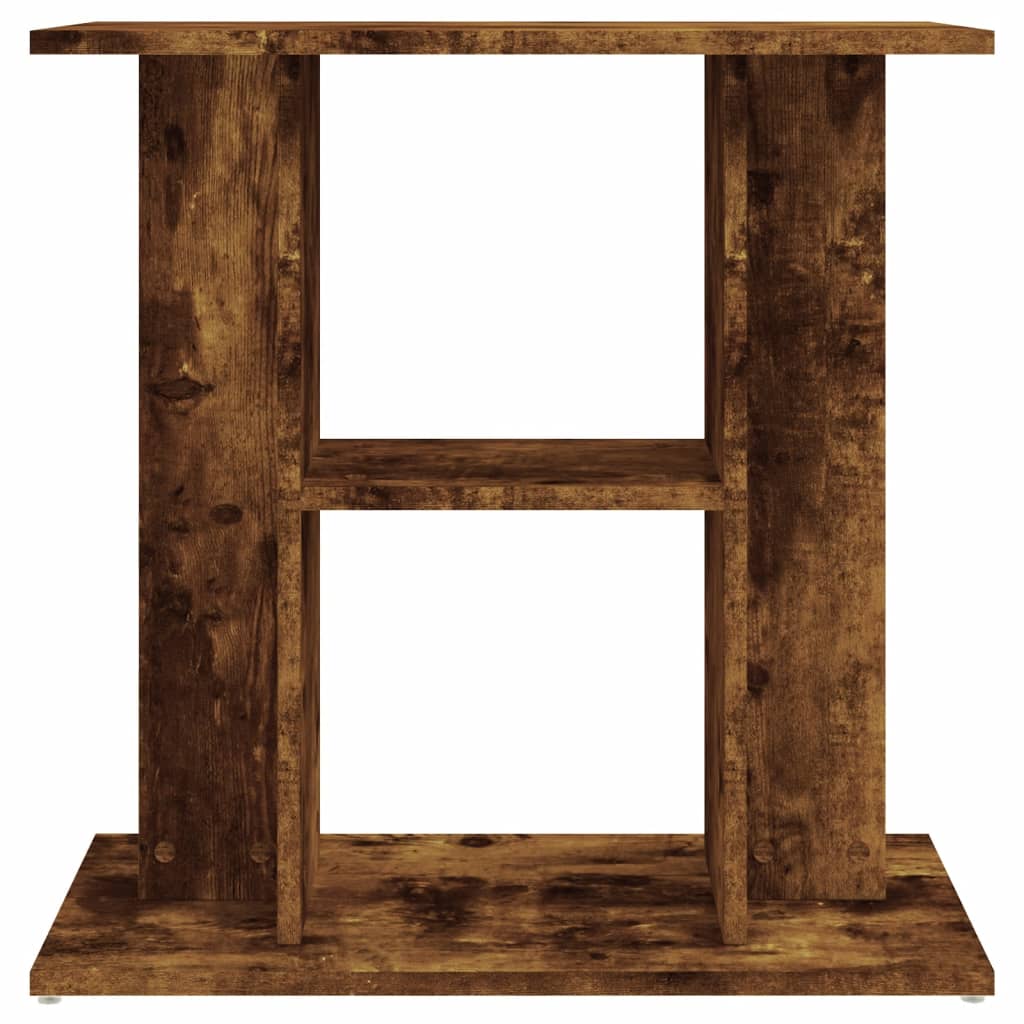 füstölt tölgyfa akváriumállvány 60 x 30 x 60 cm rétegelt fából