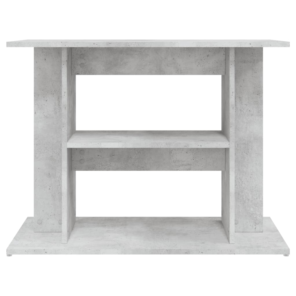 betonszürke akváriumállvány 80 x 35 x 60 cm rétegelt fából