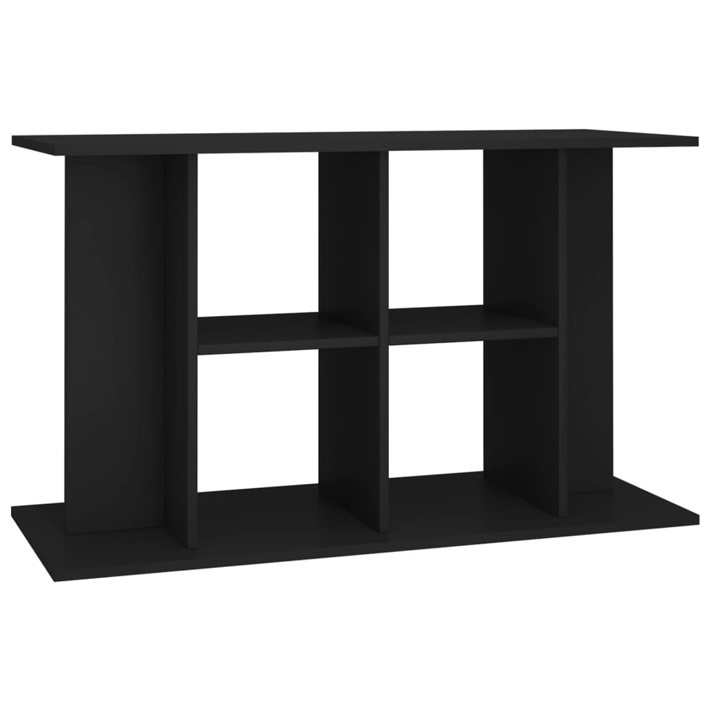 fekete szerelt fa akváriumi állvány 100 x 40 x 60 cm