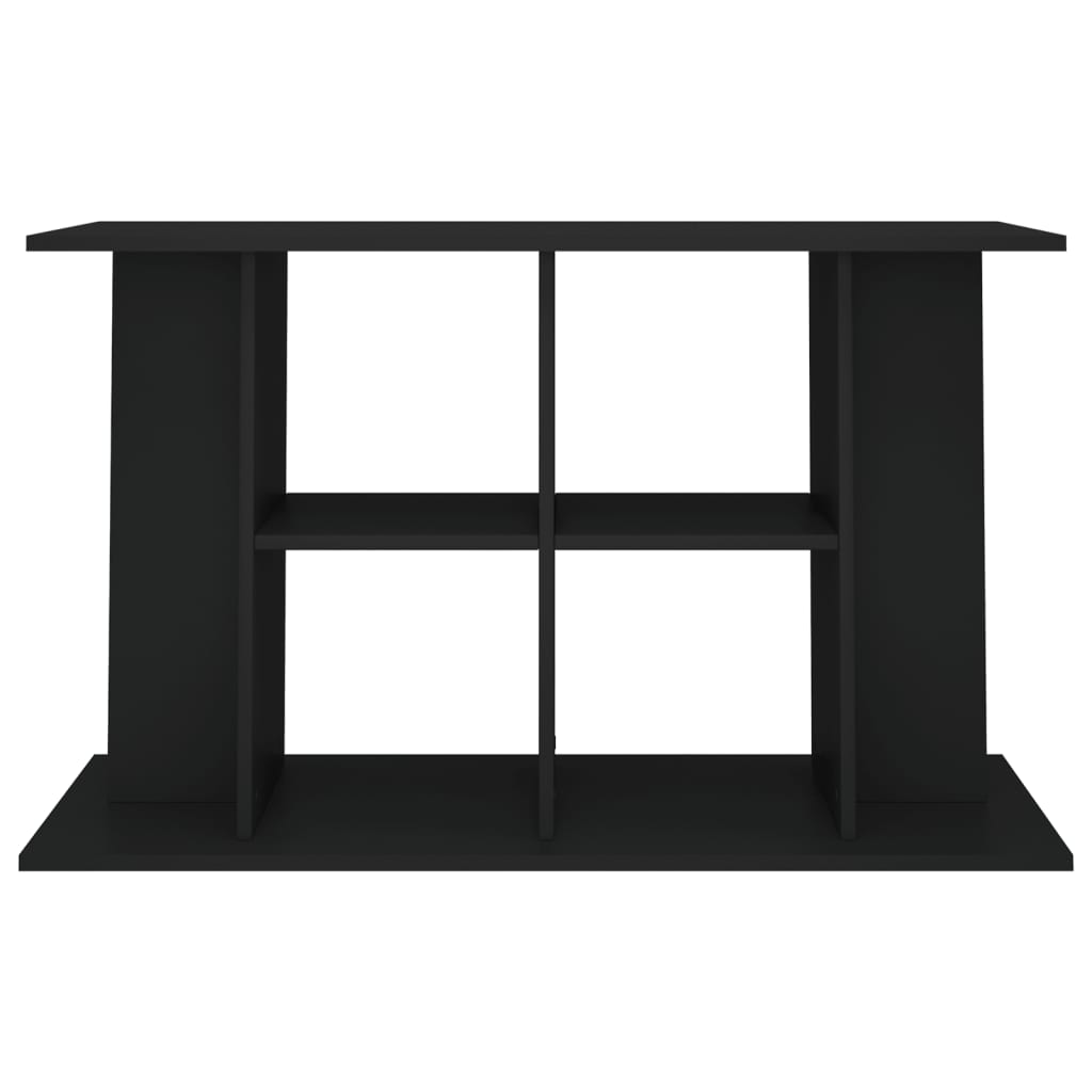 fekete szerelt fa akváriumi állvány 100 x 40 x 60 cm