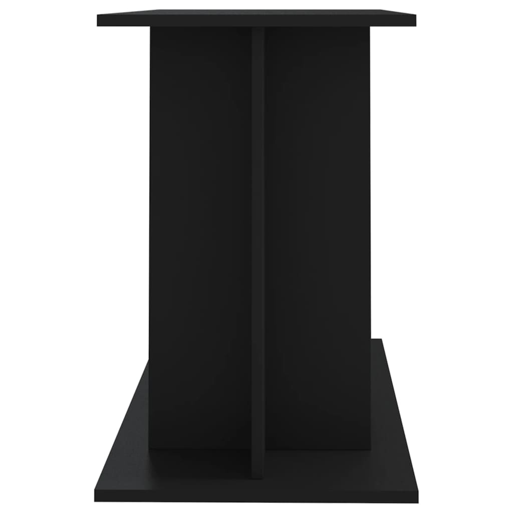 fekete szerelt fa akváriumi állvány 100 x 40 x 60 cm
