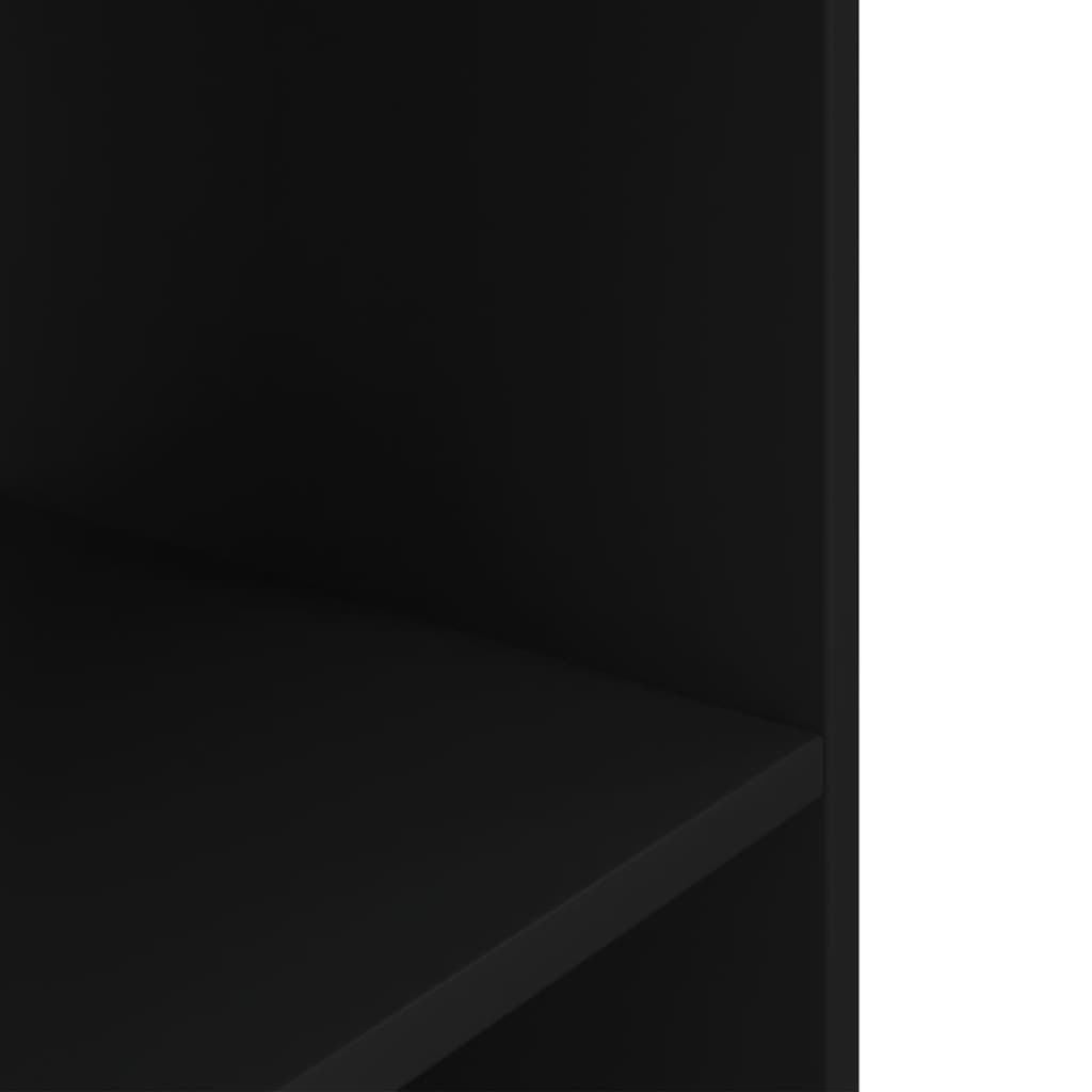 fekete szerelt fa akváriumi állvány 100 x 40 x 60 cm