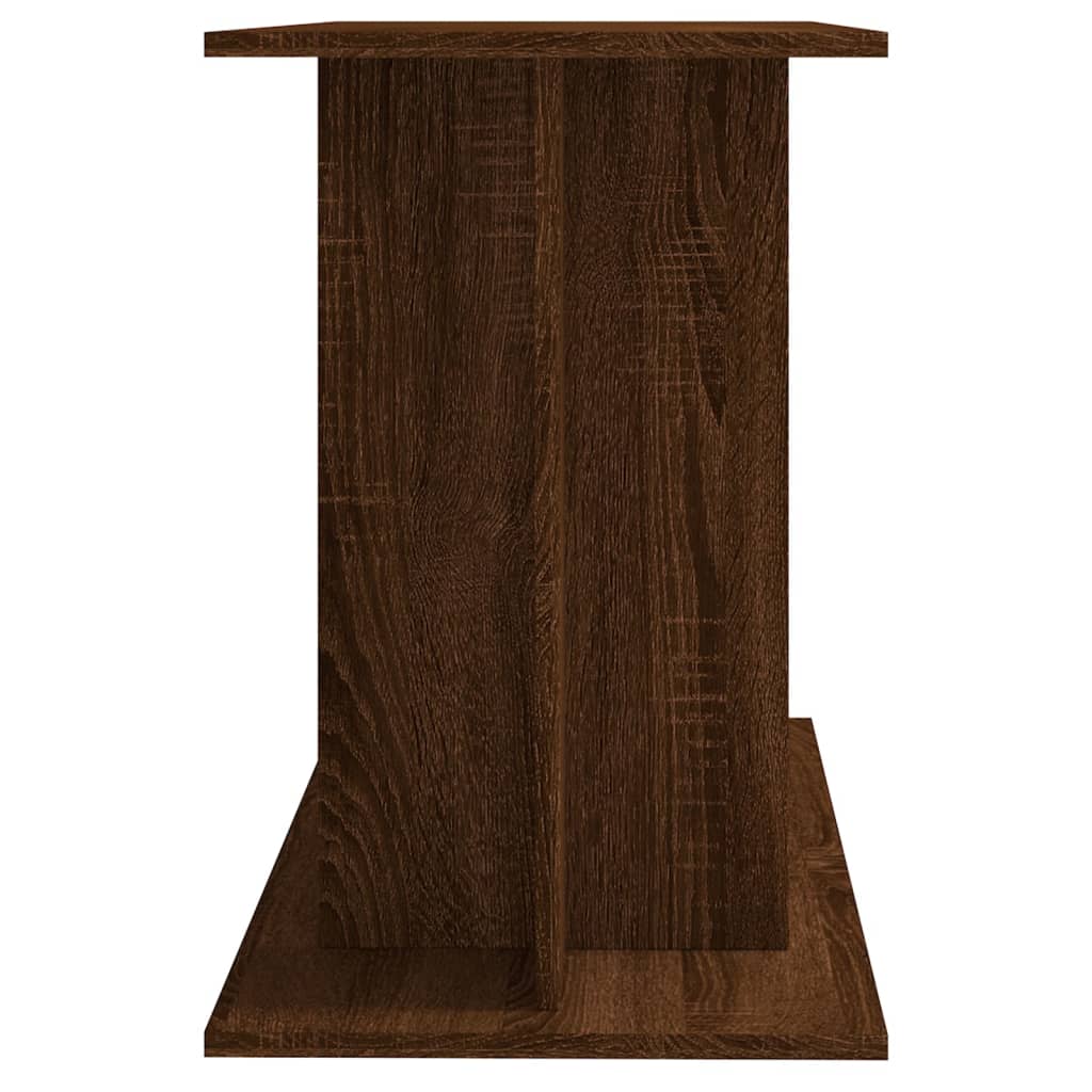 barna tölgyszínű szerelt fa akváriumi állvány 100x40x60 cm