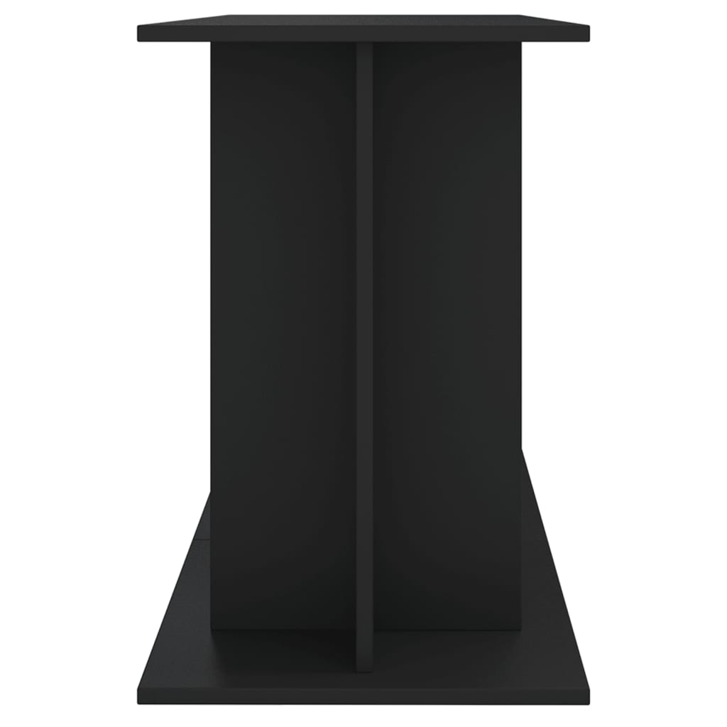 fekete szerelt fa akváriumi állvány 120x40x60 cm