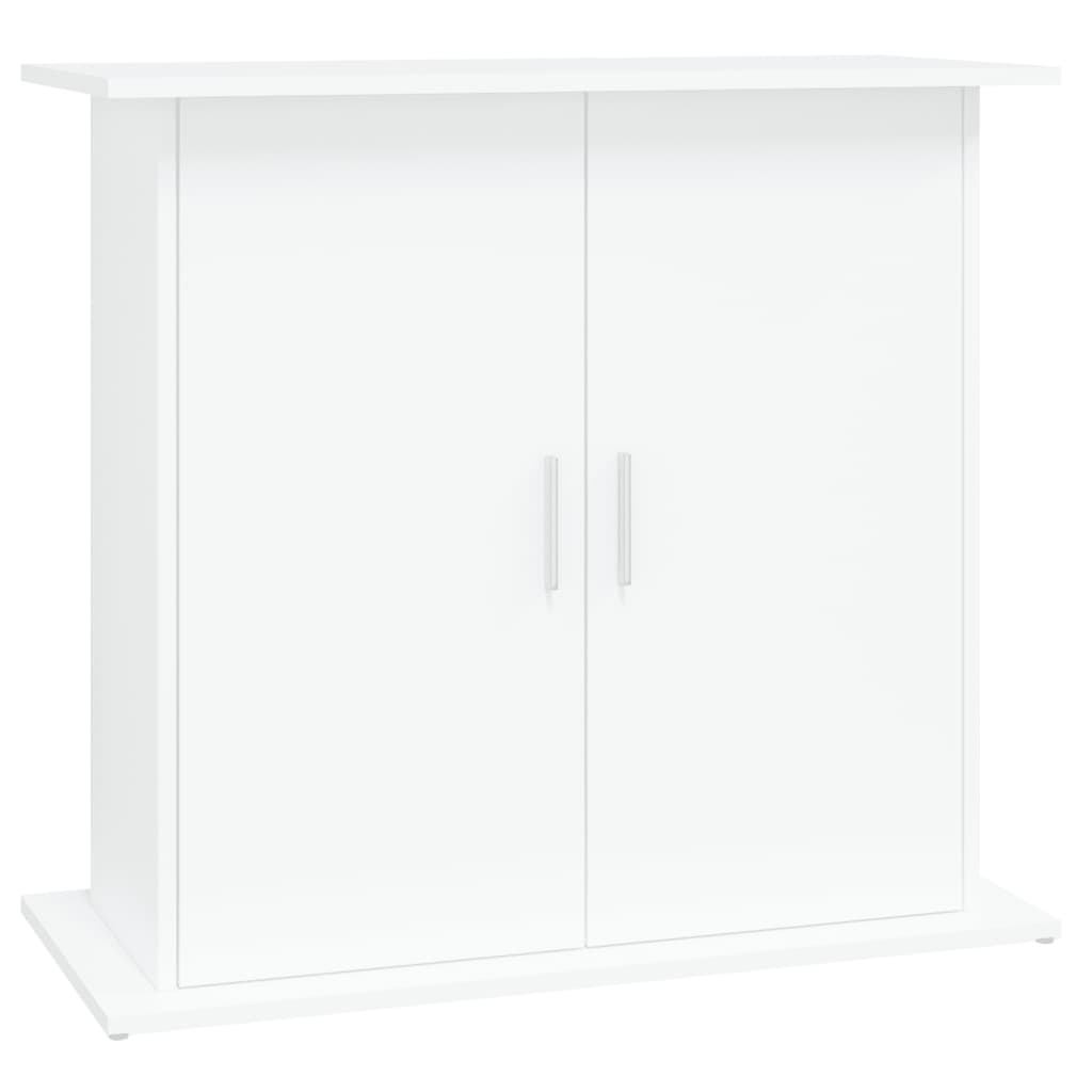 fehér szerelt fa akváriumi állvány 81x36x73 cm