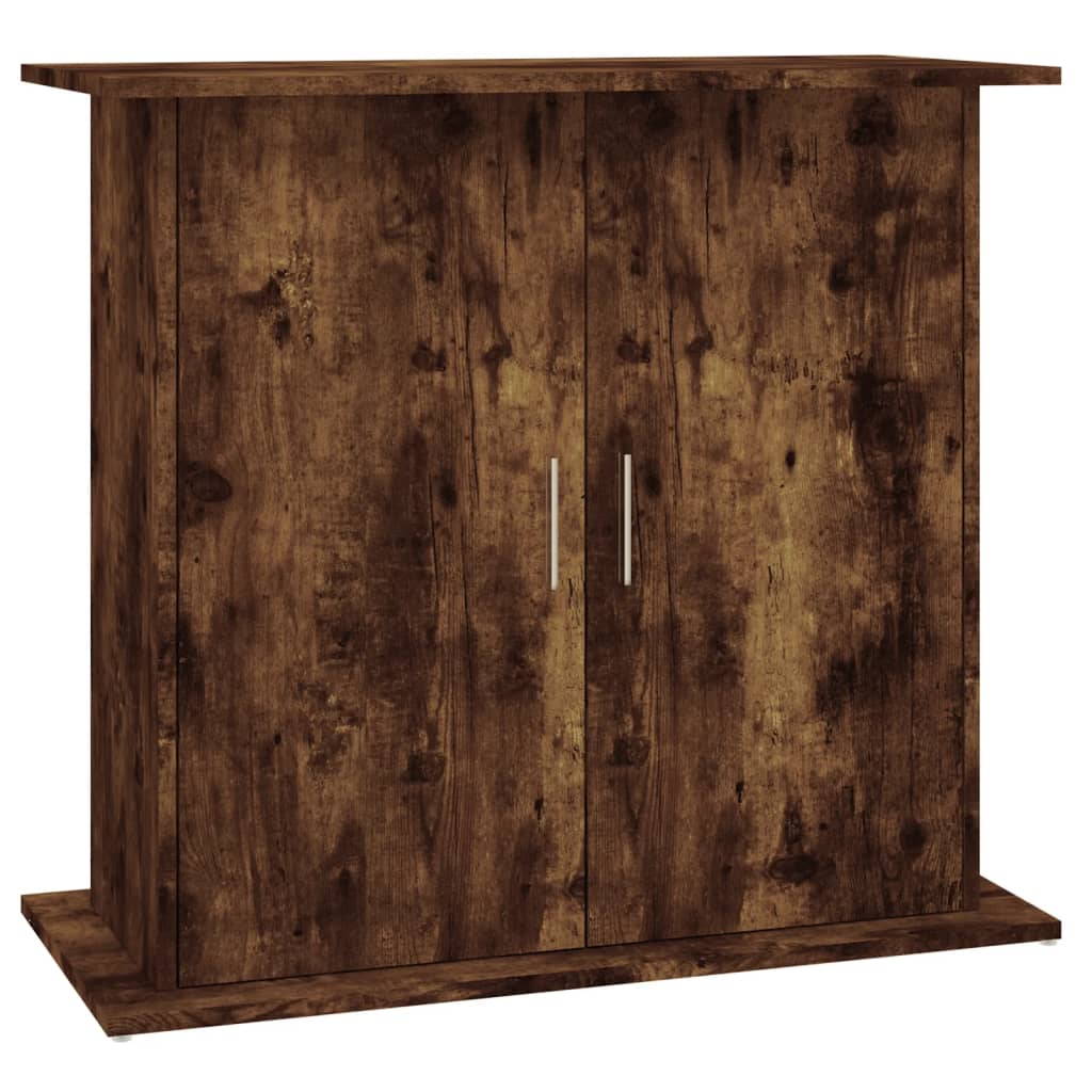 sonoma tölgyszínű szerelt fa akváriumtartó állvány 81x36x73 cm