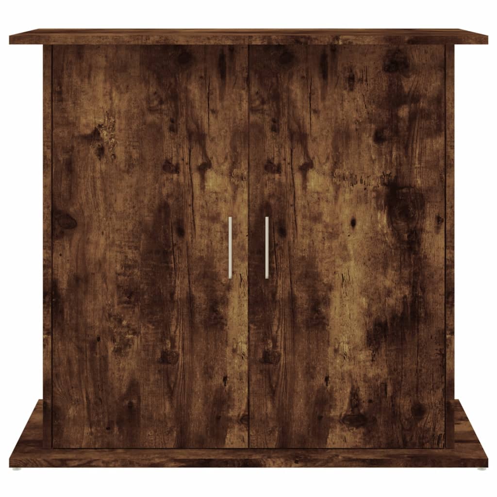 sonoma tölgyszínű szerelt fa akváriumtartó állvány 81x36x73 cm