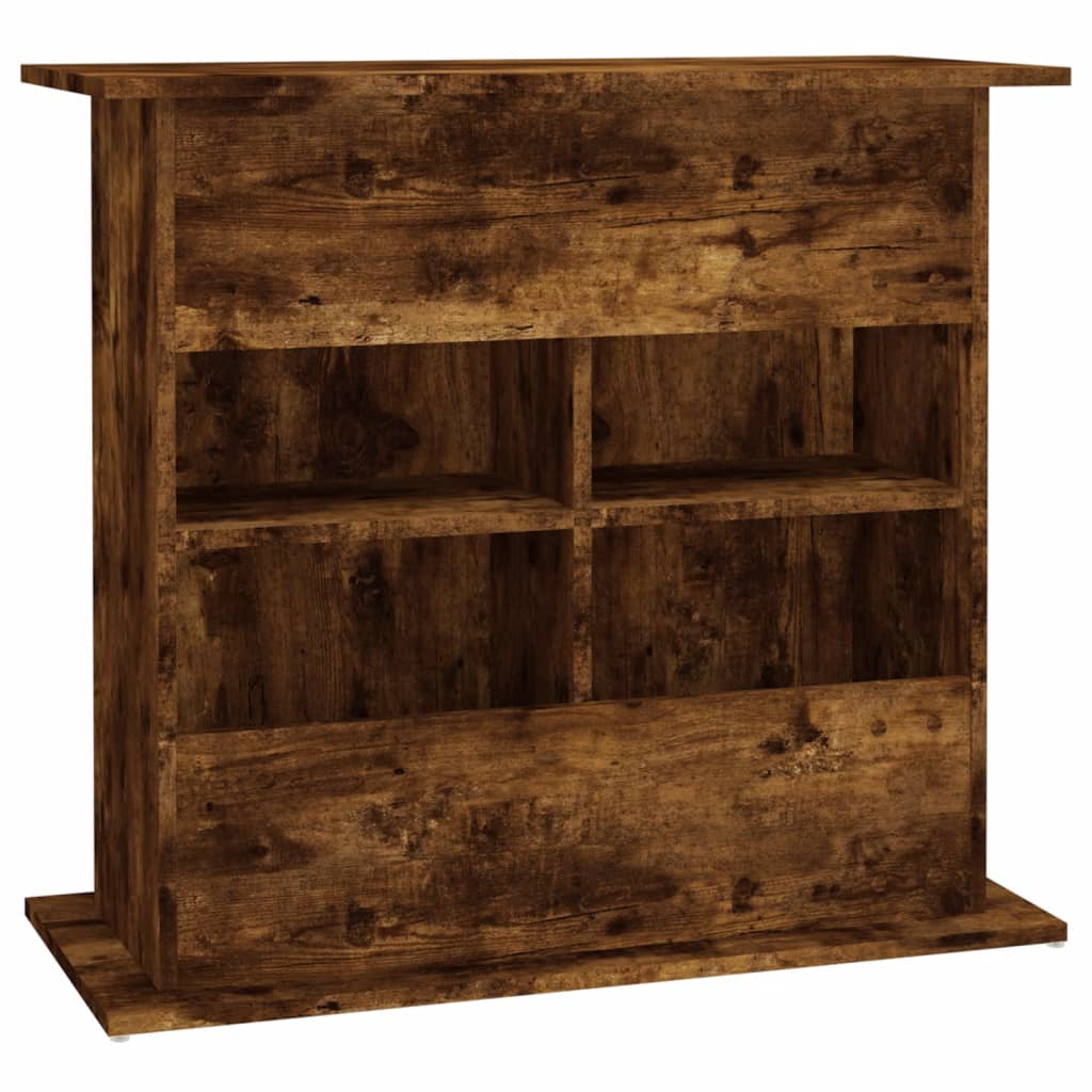 sonoma tölgyszínű szerelt fa akváriumtartó állvány 81x36x73 cm