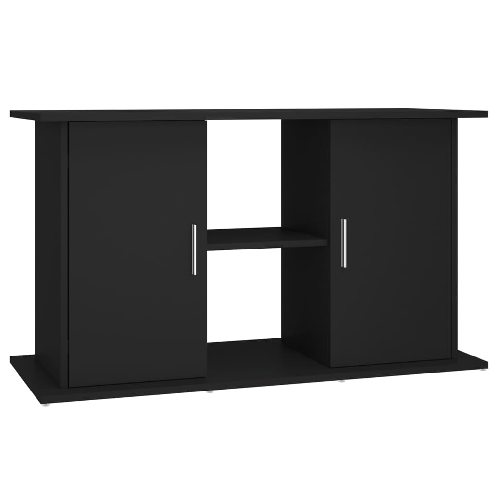 fekete szerelt fa akváriumi állvány 101x41x58 cm