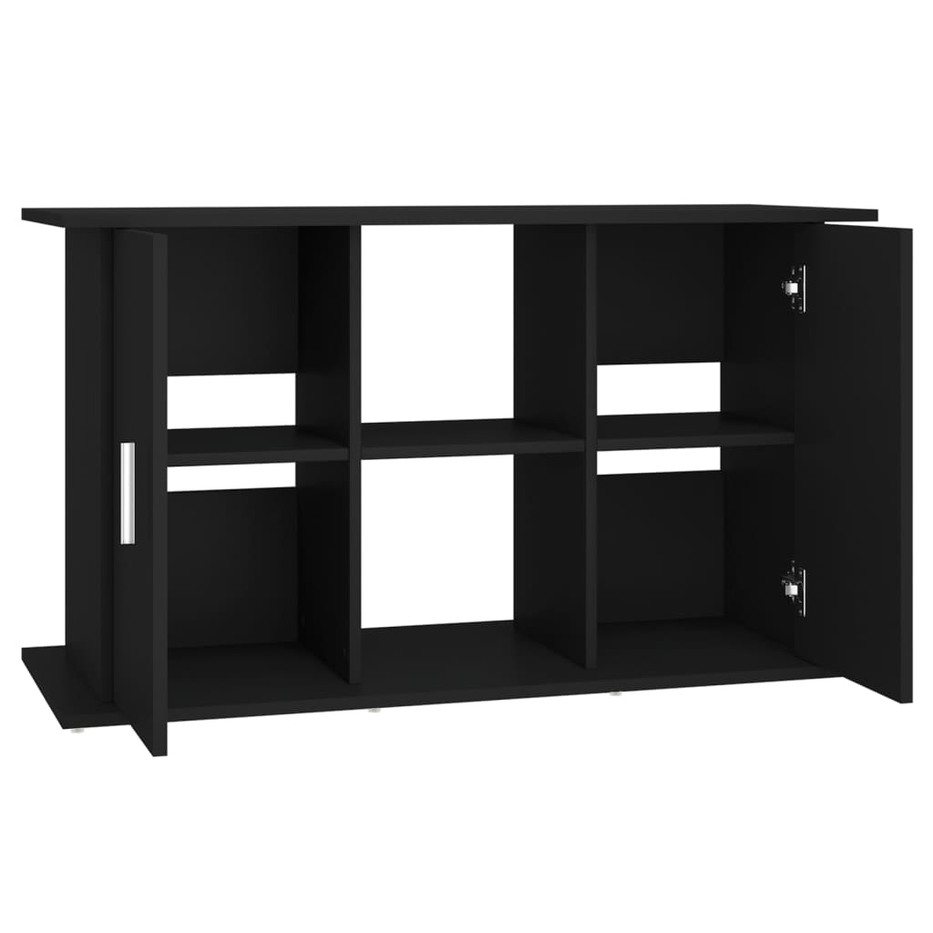 fekete szerelt fa akváriumi állvány 101x41x58 cm