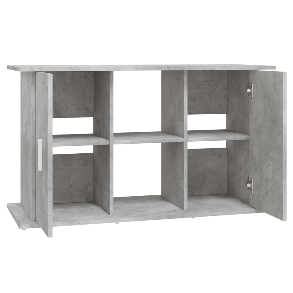 betonszürke akváriumállvány 101 x 41 x 58 cm rétegelt fából