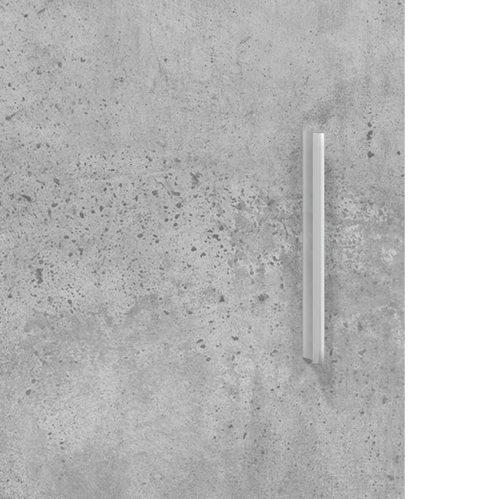betonszürke akváriumállvány 101 x 41 x 58 cm rétegelt fából