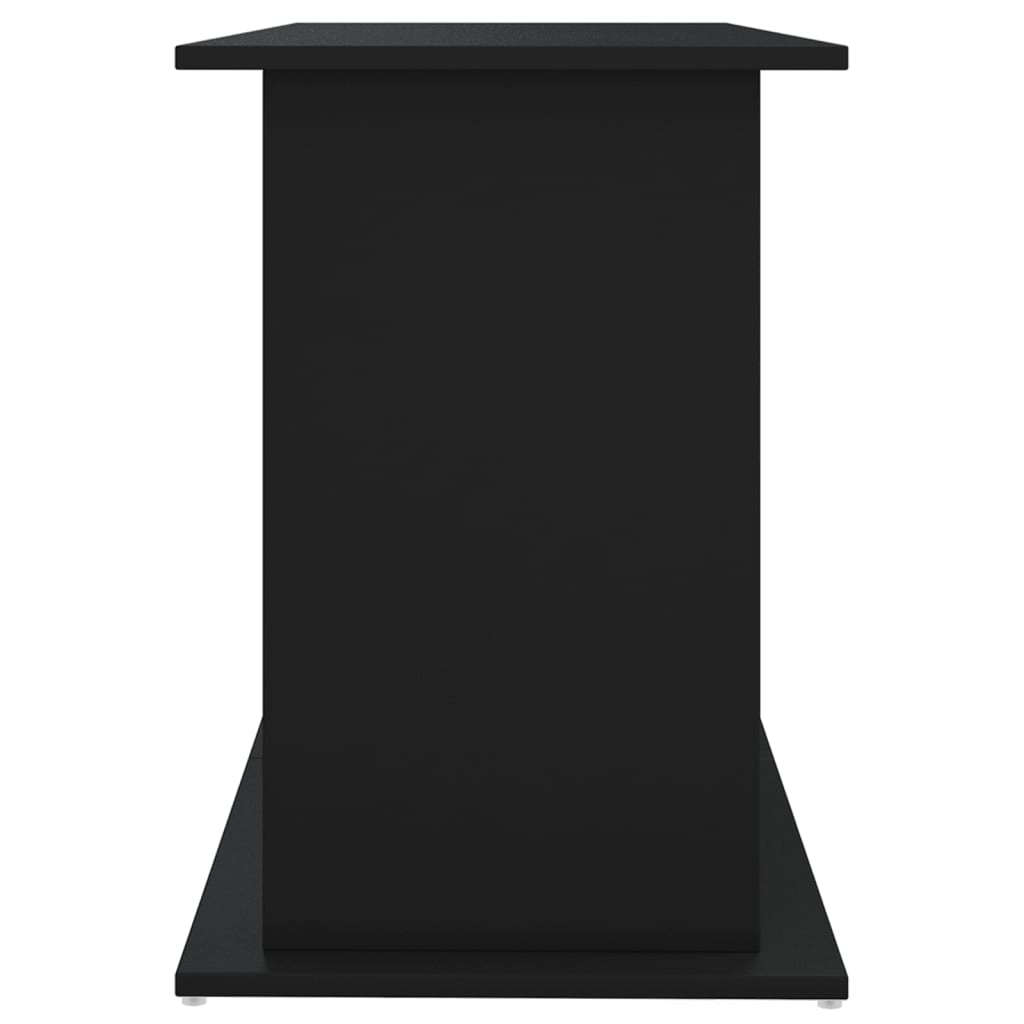 fekete szerelt fa akváriumi állvány 121x41x58 cm