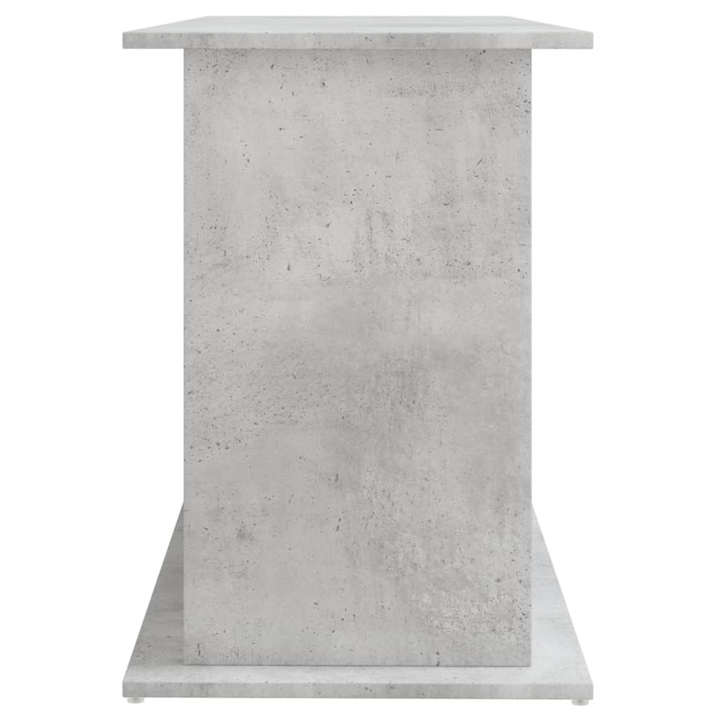 betonszürke akváriumállvány 121 x 41 x 58 cm rétegelt fából