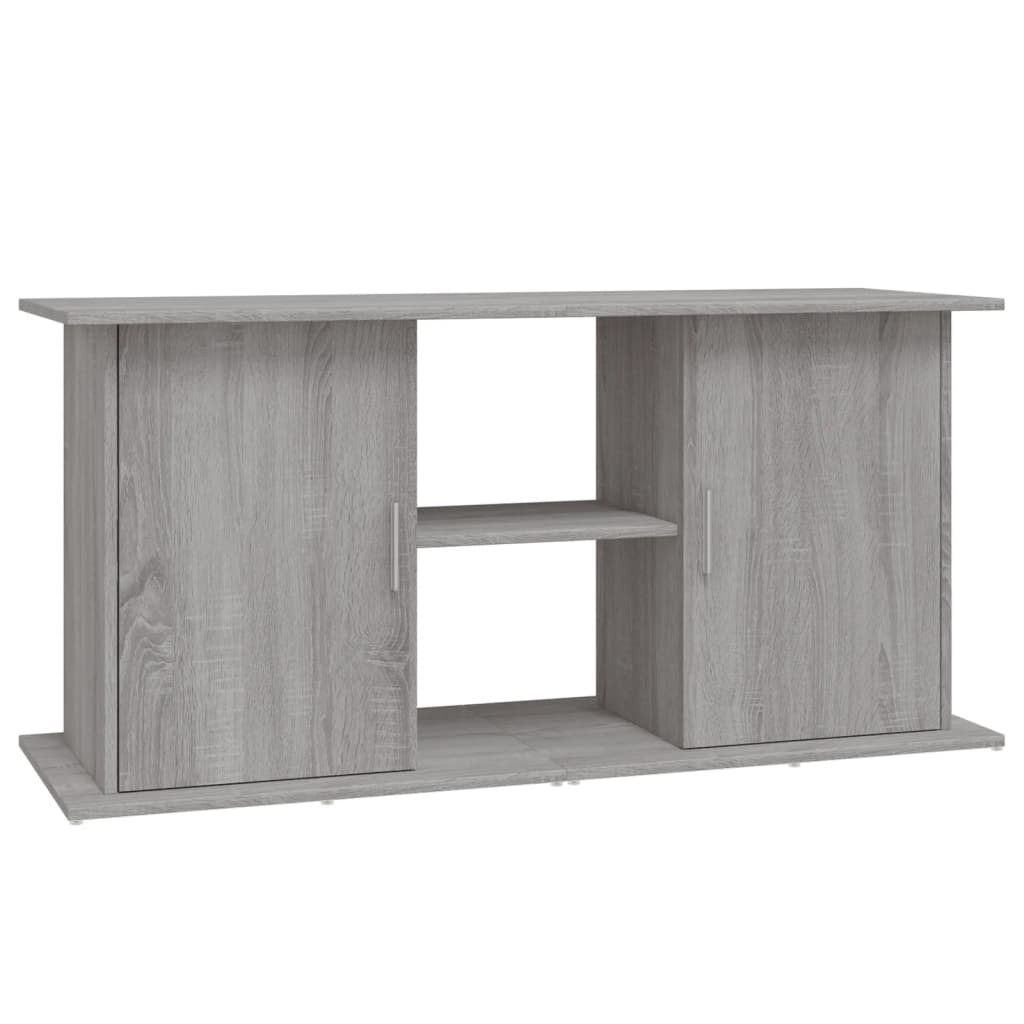 szürke sonoma szerelt fa akváriumi állvány 121x41x58 cm