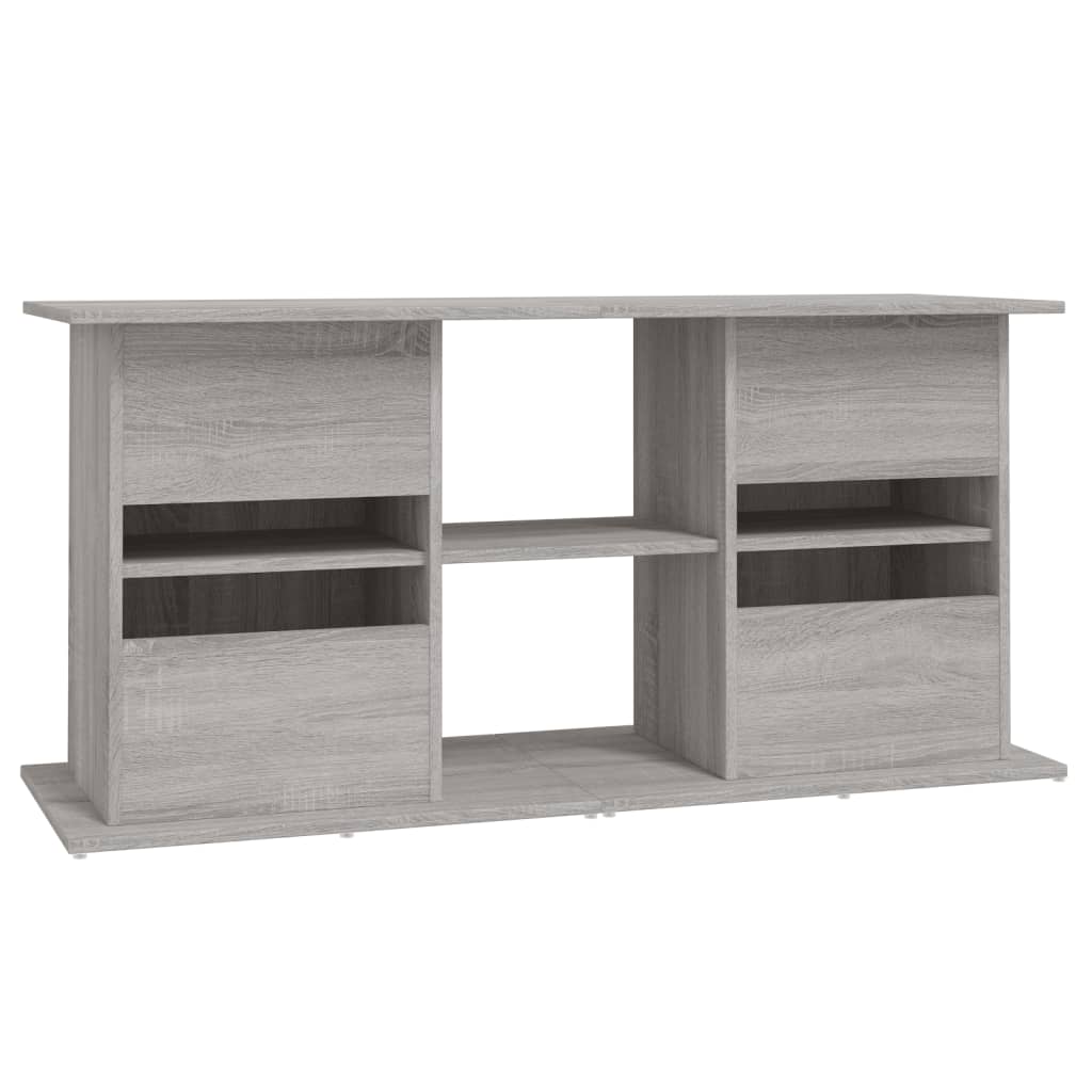 szürke sonoma szerelt fa akváriumi állvány 121x41x58 cm