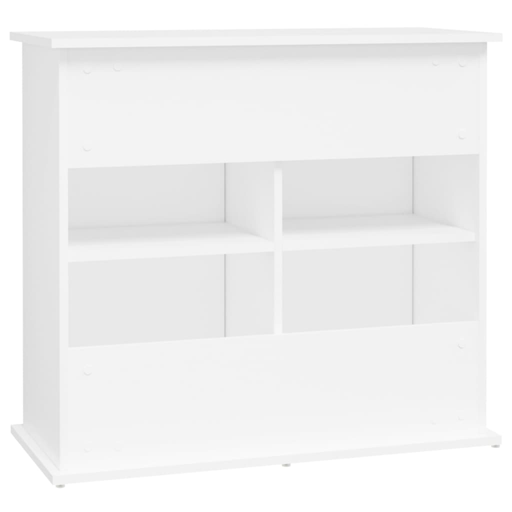 fehér szerelt fa akváriumi állvány 81x36x73 cm