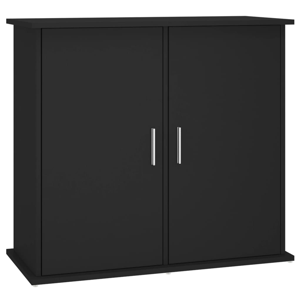 fekete szerelt fa akváriumi állvány 81x36x73 cm