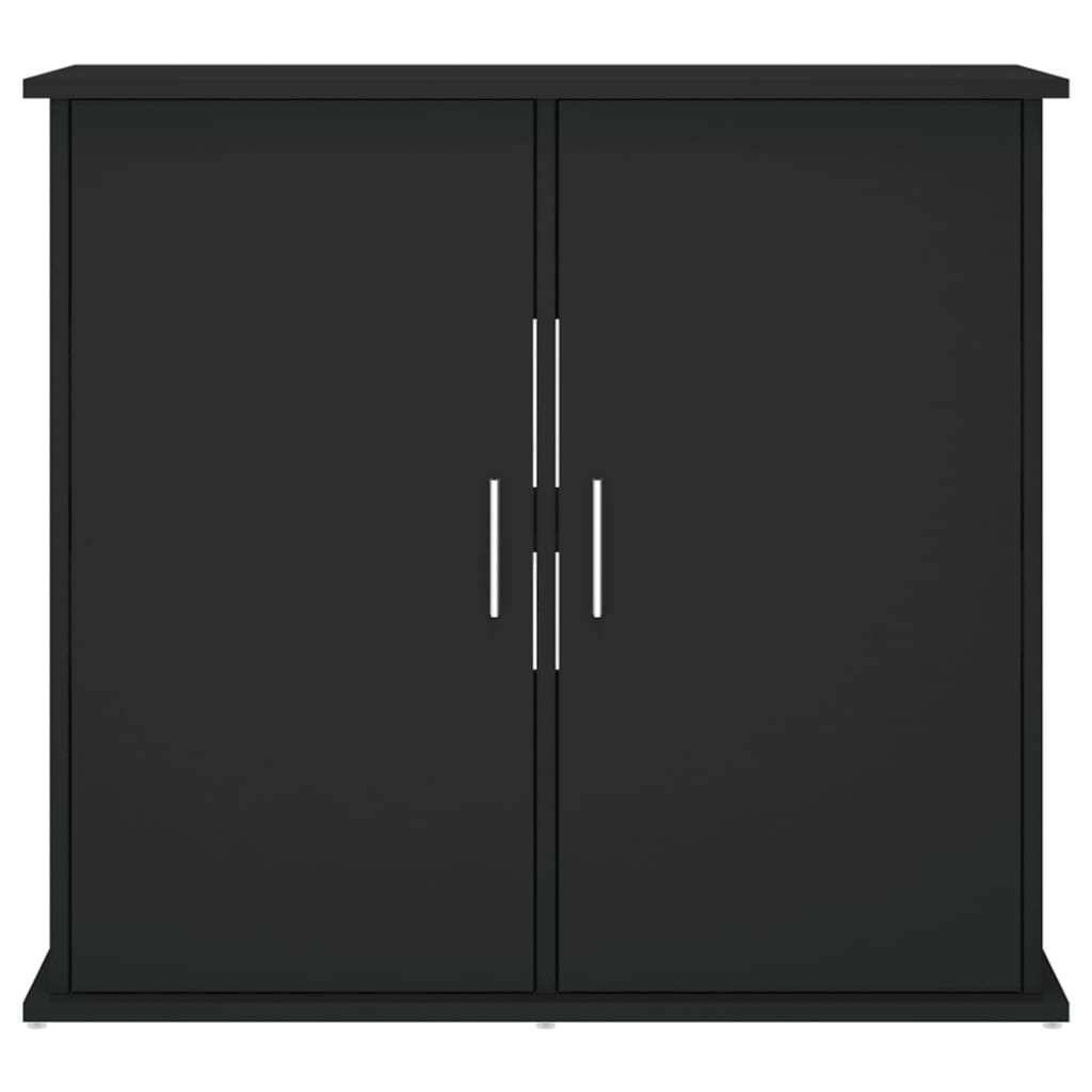 fekete szerelt fa akváriumi állvány 81x36x73 cm