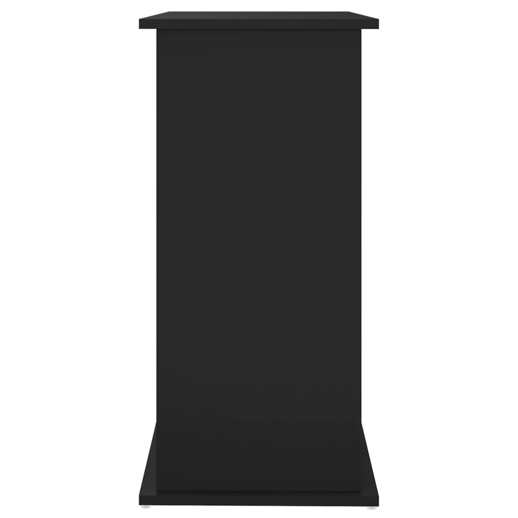 fekete szerelt fa akváriumi állvány 81x36x73 cm