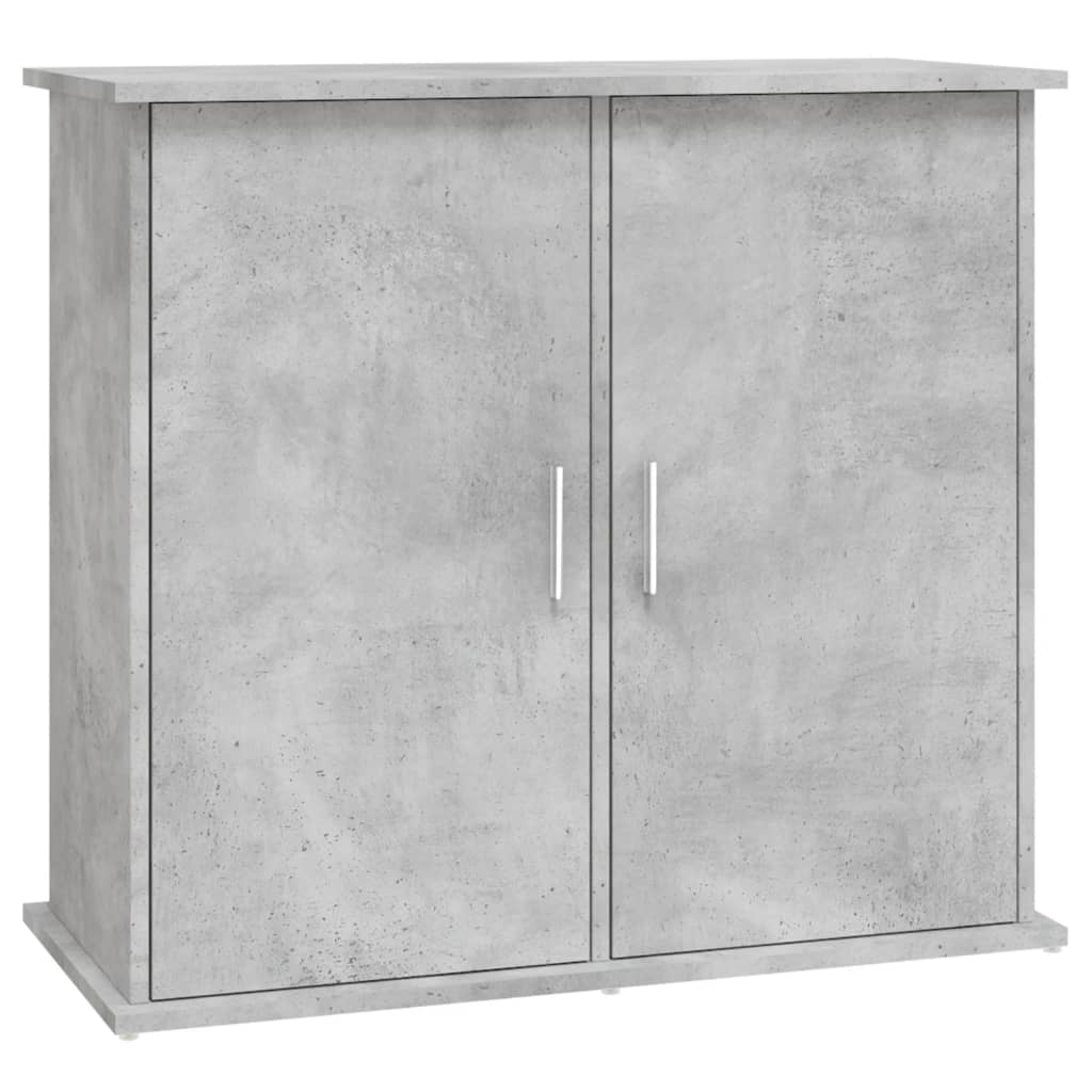 betonszürke akváriumállvány 81 x 36 x 73 cm rétegelt fából