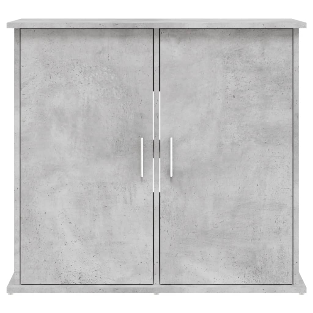 betonszürke akváriumállvány 81 x 36 x 73 cm rétegelt fából