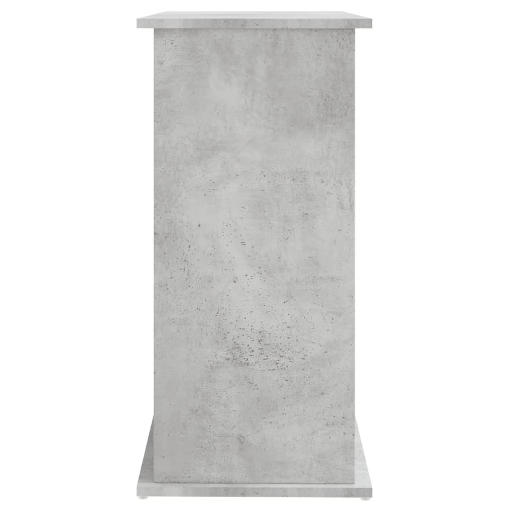 betonszürke akváriumállvány 81 x 36 x 73 cm rétegelt fából