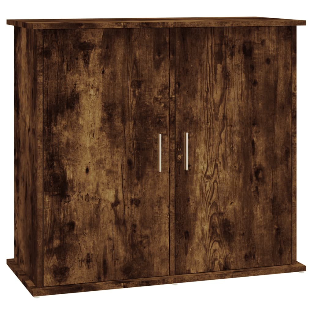 sonoma tölgyszínű szerelt fa akváriumtartó állvány 81x36x73 cm