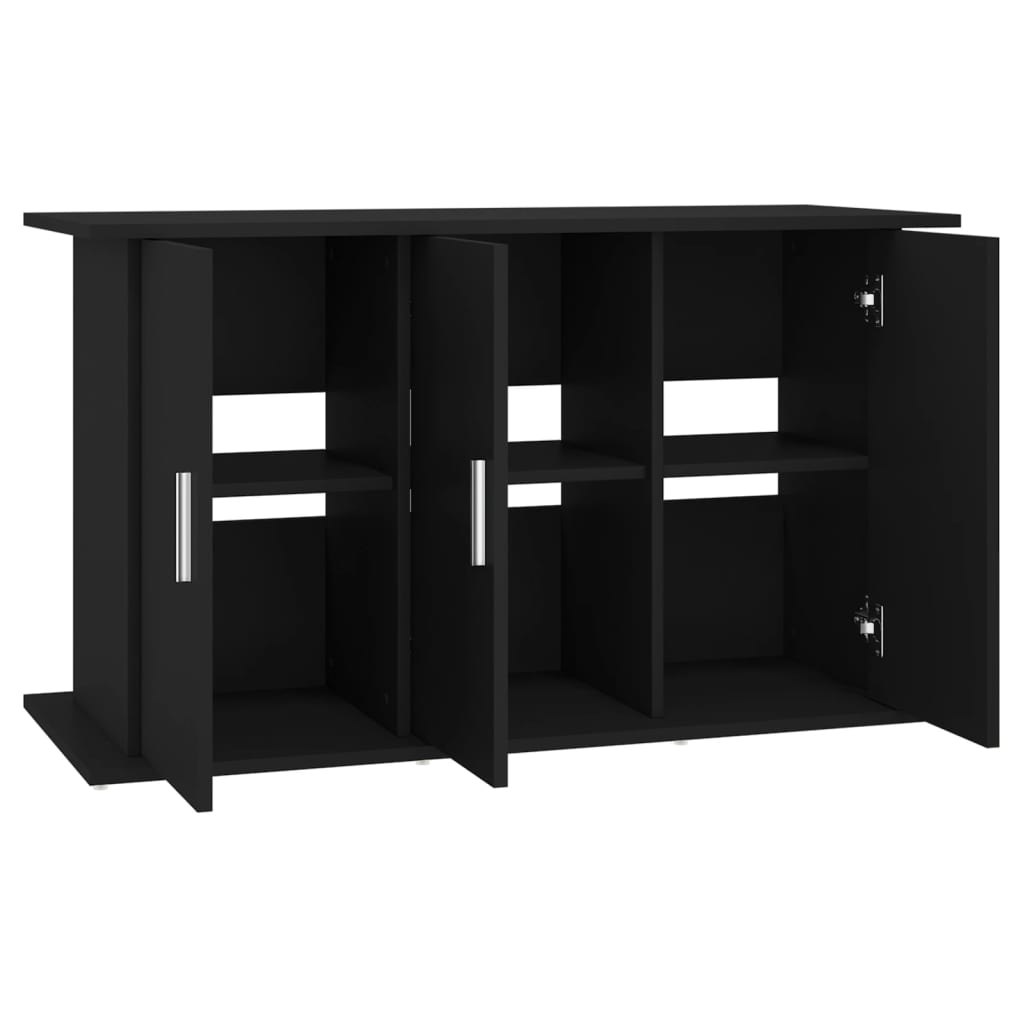 fekete szerelt fa akváriumi állvány 101x41x58 cm