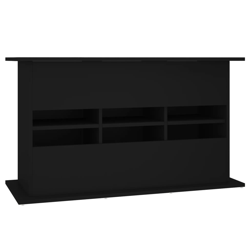 fekete szerelt fa akváriumi állvány 101x41x58 cm