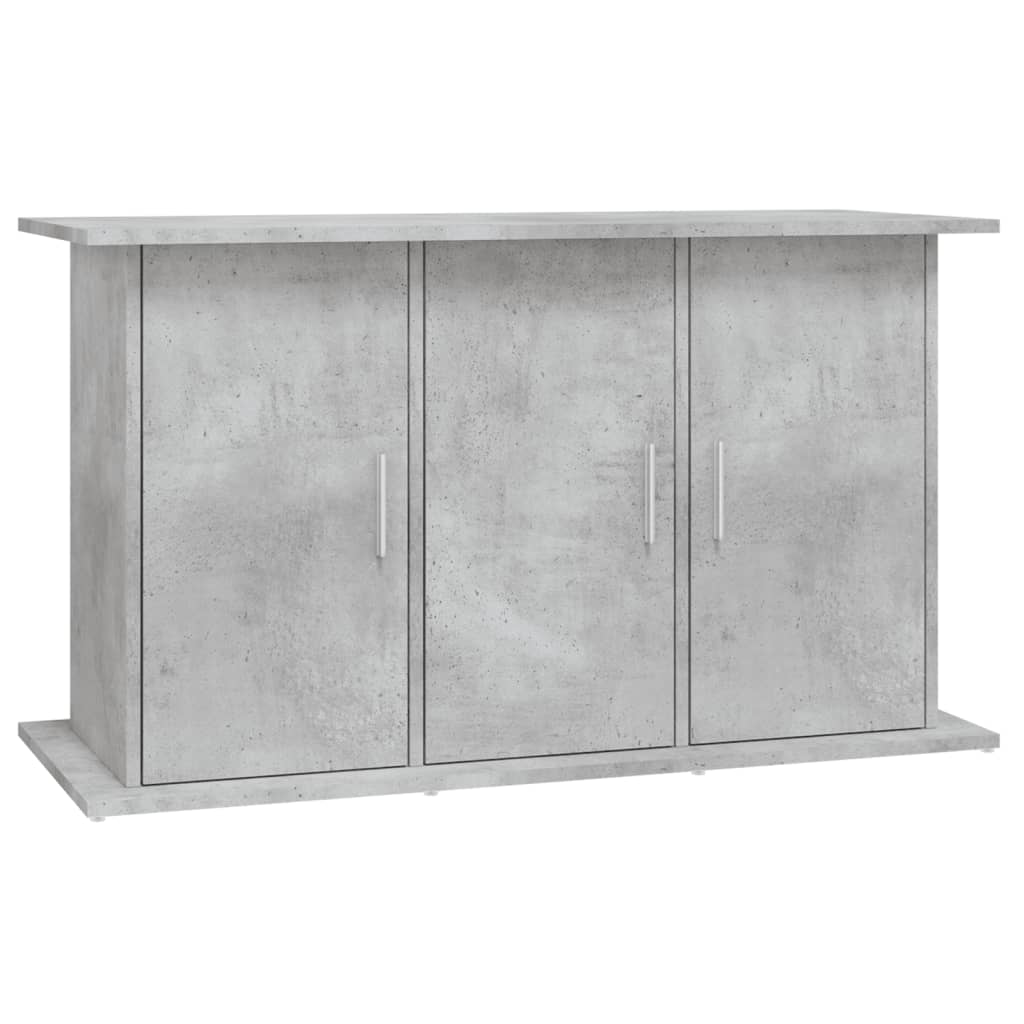 betonszürke akváriumállvány 101 x 41 x 58 cm rétegelt fából