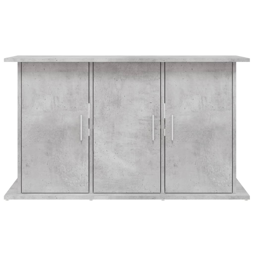 betonszürke akváriumállvány 101 x 41 x 58 cm rétegelt fából