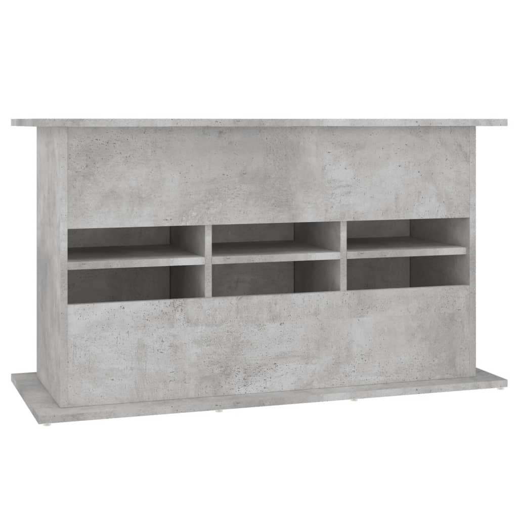 betonszürke akváriumállvány 101 x 41 x 58 cm rétegelt fából
