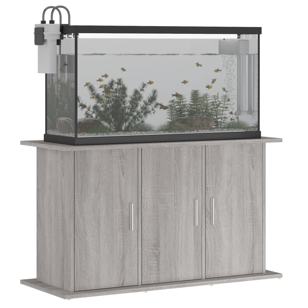 szürke sonoma szerelt fa akváriumi állvány 101x41x58 cm