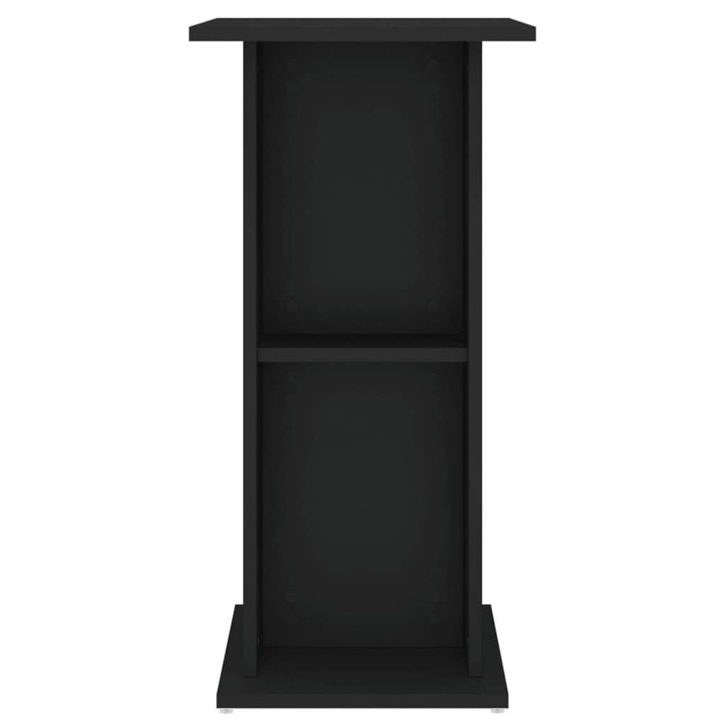fekete szerelt fa akváriumi állvány 60,5x36x72,5 cm