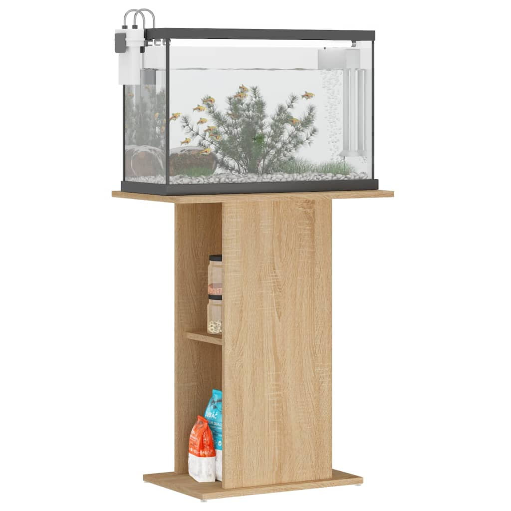 Sonoma tölgyfa akváriumállvány 60,5 x 36 x 72,5 cm rétegelt fából