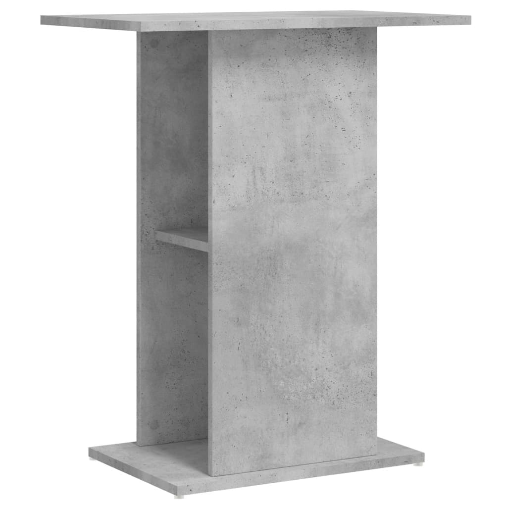 betonszürke akváriumállvány 60,5 x 36 x 72,5 cm rétegelt fából
