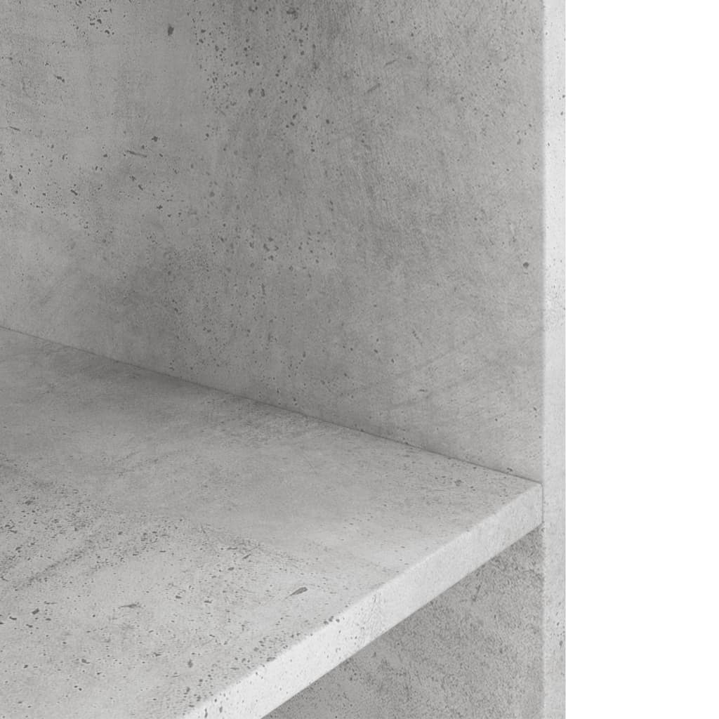 betonszürke akváriumállvány 60,5 x 36 x 72,5 cm rétegelt fából